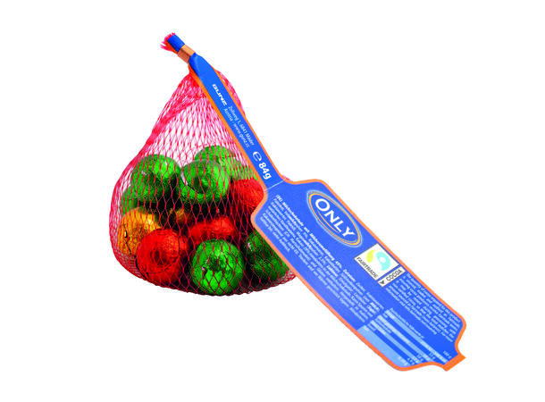Christmas balls milk chocolate with milk cream filling 84g 1x26 