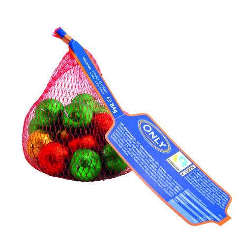 Christmas balls milk chocolate with milk cream filling 84g 1x26