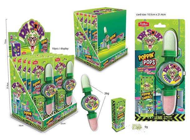 Dr. Sour - Poppin' Pops - 10 pcs./display 