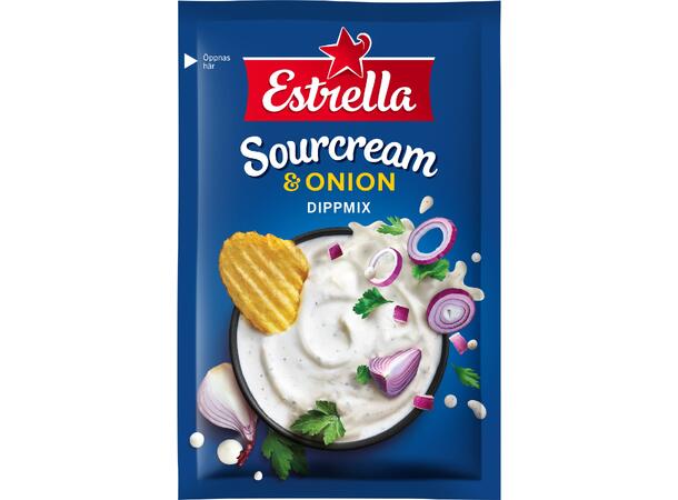 Estrella Dipp Sourcream & Onion 24g 1x18 