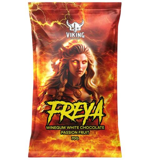 Freya Vingummi Vitchoklad Passionsfrukt 1x8
