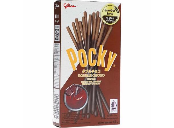 Glico Pocky Double Choco Flavour 47g 1x10 