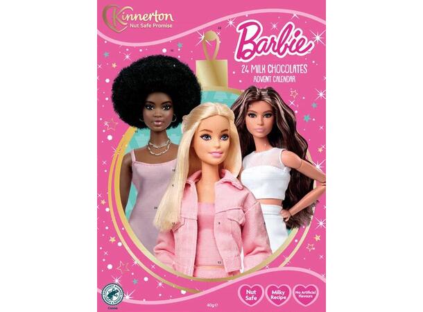 KINNERTON BARBIE ADVENT CALENDAR 40G 1x18 