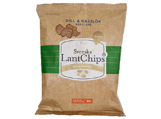 LantChips 8x200g Dill & Gräslök Räfflade 