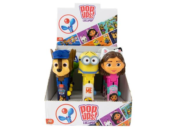 Mix Pop Ups Lollipop 10g 6st 1x12 