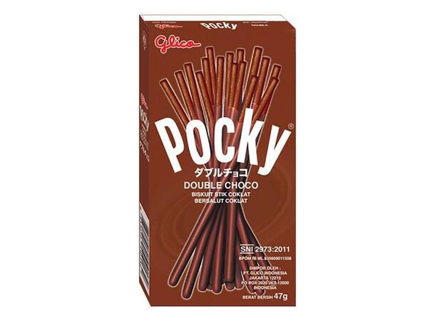 POCKY Sticks Double Choco 47g 1x10 