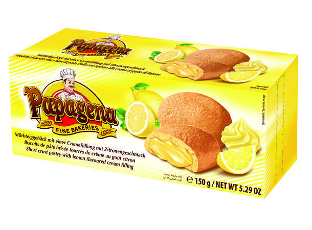 Papagena Biscuits with Lemon Filling 150 G 1x18 