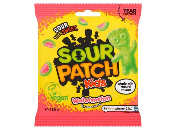 Sour Patch Kids Watermelon Flavour Sweet 130g 1x10 