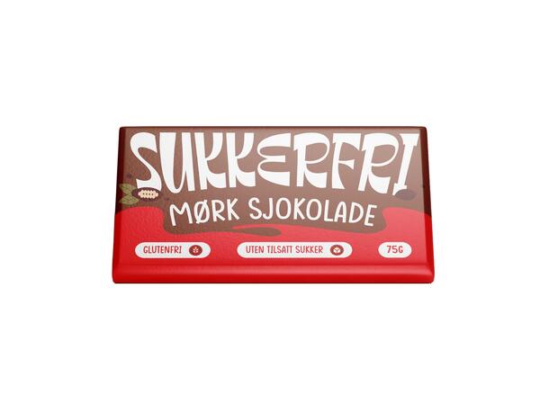 Sukkerfri MØRK SJOKOLADE 75g 1x24 