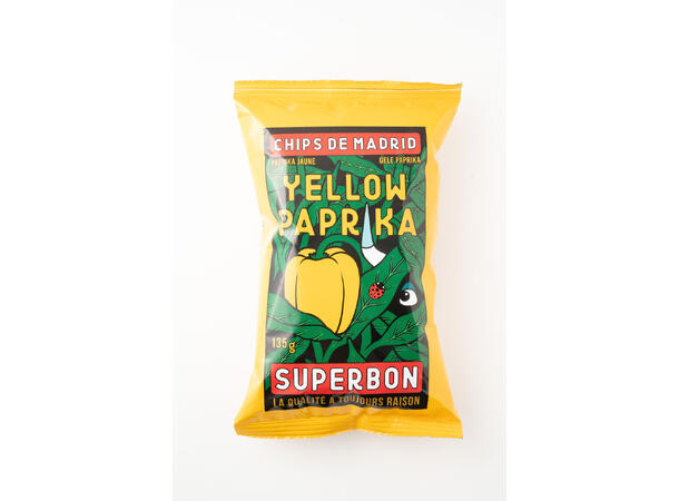 Superbon Chips Yellow Paprika 135g 1x14 
