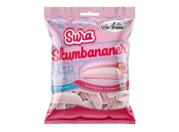 Sura Skumbananer Jordgubb 95g 1x10 