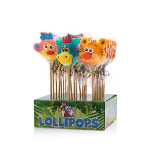 Sweet Animals Lollipops Mix 1X24