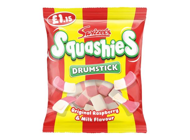 Swizzels Drumstick Squashies Original Raspberry & Milk 120g 1x12 