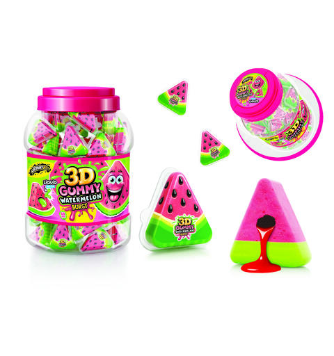 3D Juicy Gummy Watermelon 1X60 18 G Obs! Ingen Strekkode på F-pak