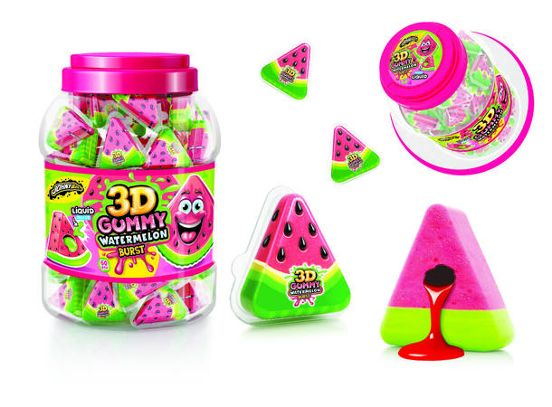 3D Juicy Gummy Watermelon 1X60 18 G Obs! Ingen Strekkode på F-pak 