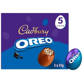 Cadbury Chocolate Oreo Eggs 5 Pack 155g 1x1