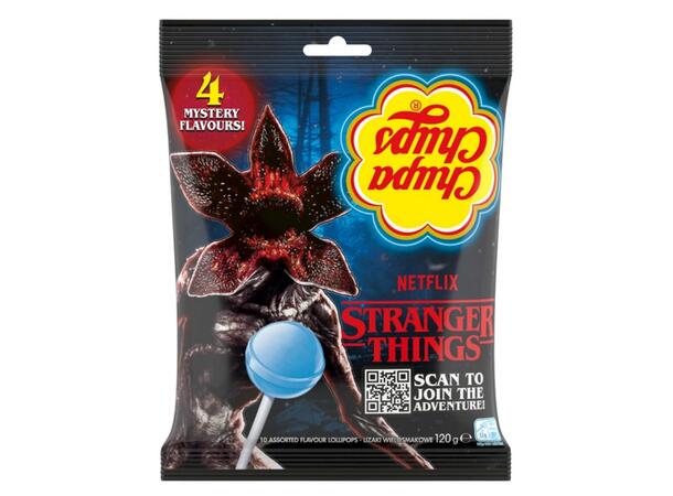 Chupa Chups Stranger Things 4 Flavours Lollipops Bag 120g 1x12 