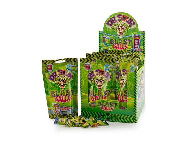 Dr. Sour – Blast Balls Stand Up Bag 75g 12 pcs. /display 