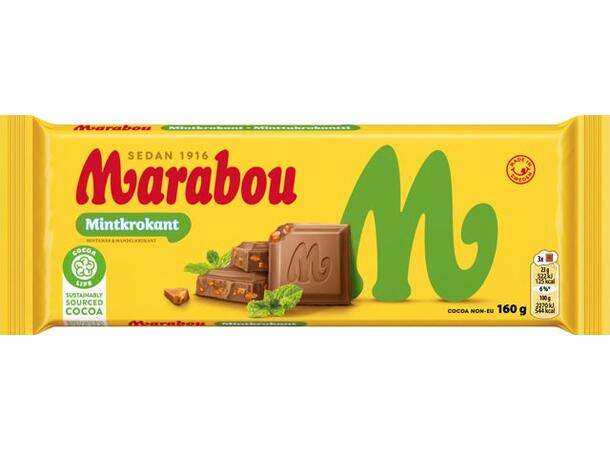 Marabou Mintkrokant 160g 1x15 
