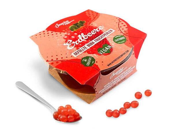 Popping Boba strawberry fruit pearls 100 G 1x20 