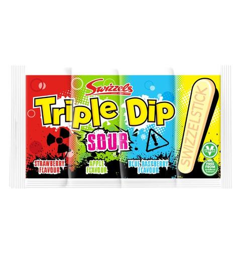 SWIZZELS TRIPLE DIP SOUR (V) 1x36 23 g