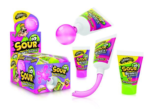 Sour Bubble Squeeze 30 g 1x24 Johny Bee 