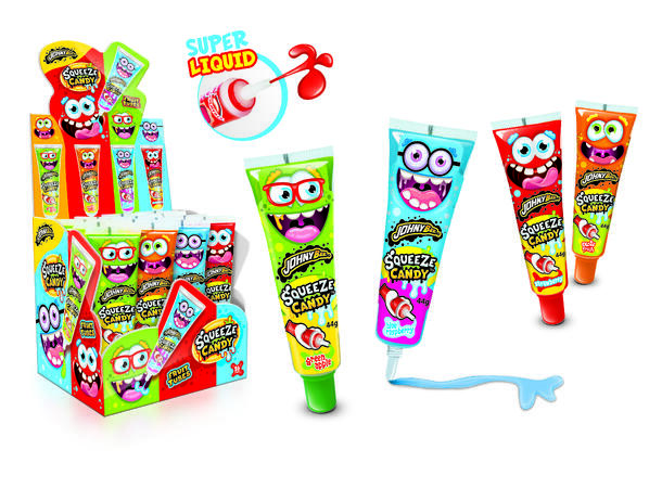 SqueeZe Candy 44g 1x16 Johny Bee - Fruit Tubes 
