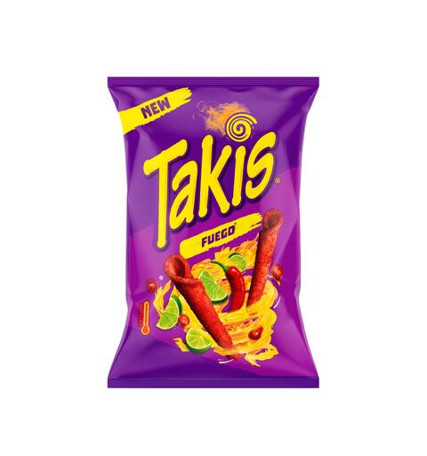TAKIS FUEGO SUPERDEAL 100g 1X18 DATO 30 NOVEMBER SENDES FRA 3 SEPTEMBER