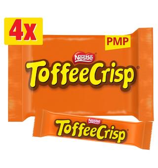 Toffee Crisp Bar 4 Pack Multipack 124g 1x14