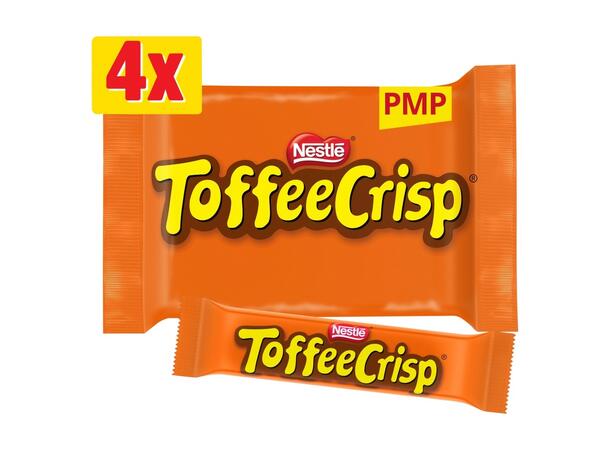 Toffee Crisp Bar 4 Pack Multipack 124g 1x14 