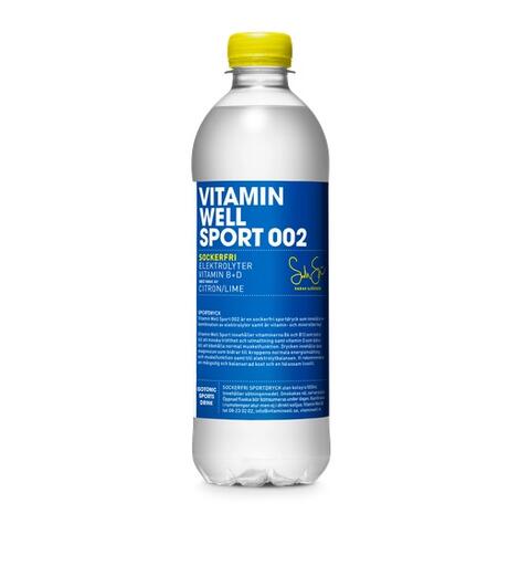 Vitamin Well Sport 002 Sockerfri 50cl 1x12 - Sitron og lime