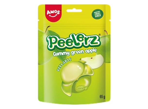 Amos Peelerz Green Apple 65g 1x24 