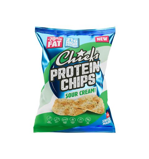Chiefs Protein Chips Sour Cream 80g 1x12
