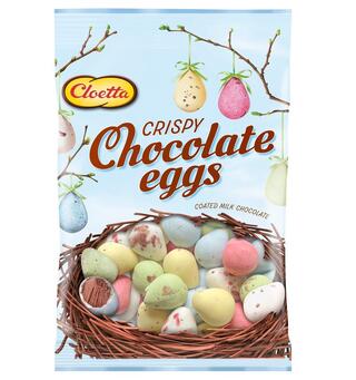 Cloetta Crispy Choco Eggs 110g 1x24