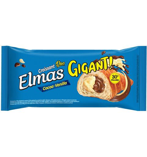 Croissant Elmas Gigant CocoaVanilla Dato 160g 1X12 OBS: 19.07.26