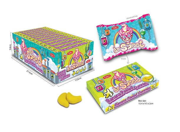 Dr. Sweet - Peeled Banana Gummies - 12 pcs./display 