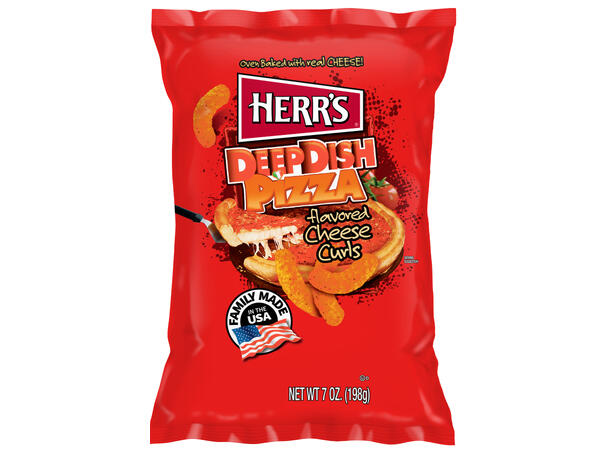 Herr's Deep Dish Pizza Cheese Curls 170g 1x12 