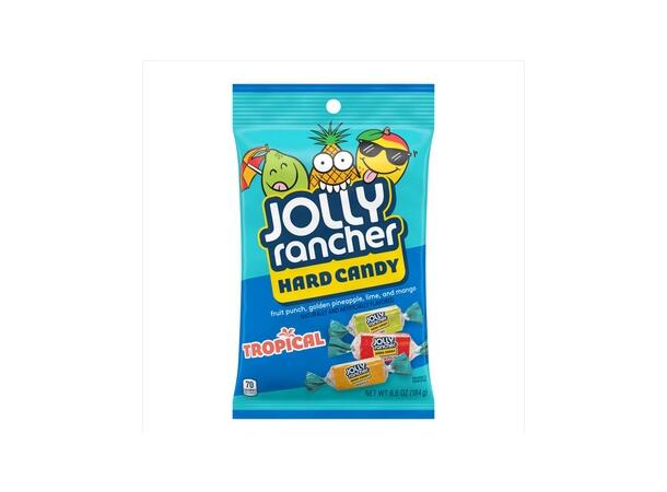 Jolly Rancher Hard Candy Tropical Flavors Peg Bag 184,21 g 1x12 