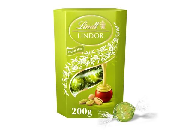 Lindt Lindor Pistachio Milk Chocolate Truffles Box 200g 