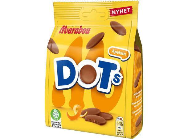 Marabou Dots Apelsin 120g 1x10 