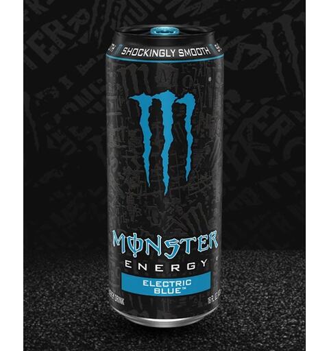 Monster Black Label Electric Blue 1X24 473ML