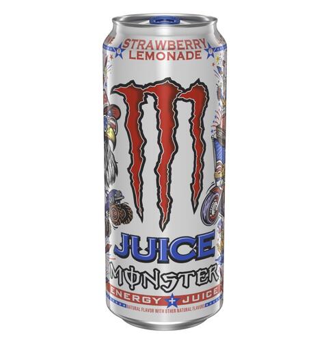 Monster Energy Juice Strawberry Lemonade 16 fl Oz 1x24