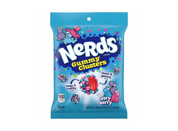 Nerds Gummy Clusters Very Berry Peg Bag 3 oz 1x12 