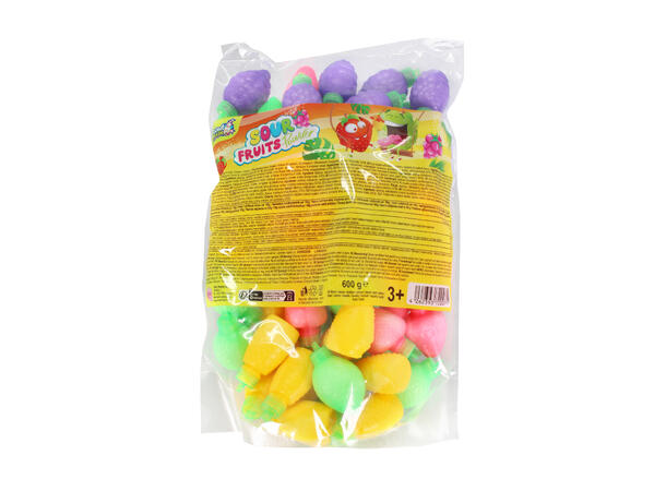 Sour Fruits Powder Bulk 10 poser x 60stk 10g (6 KG) 89 Kr KG 