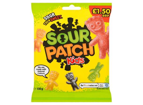 Sour Patch Kids Sweets Bag 130g 1x10 
