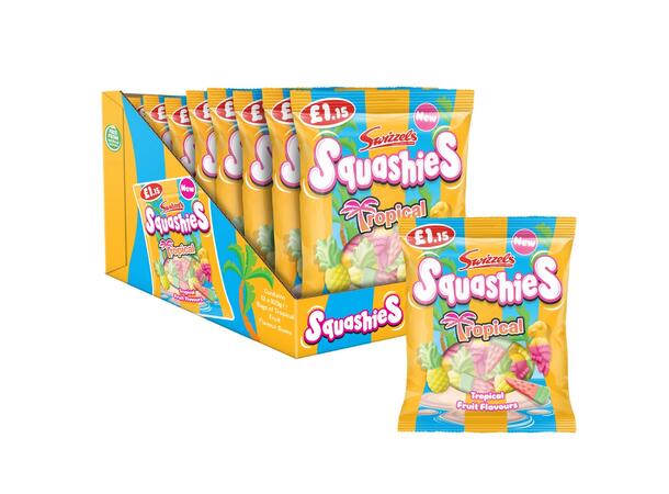 Swizzels Squashies Tropical Flavour Gums 100g 1x12 