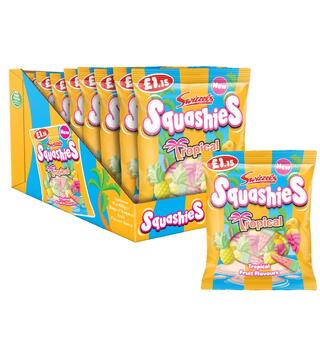 Swizzels Squashies Tropical Flavour Gums 100g 1x12