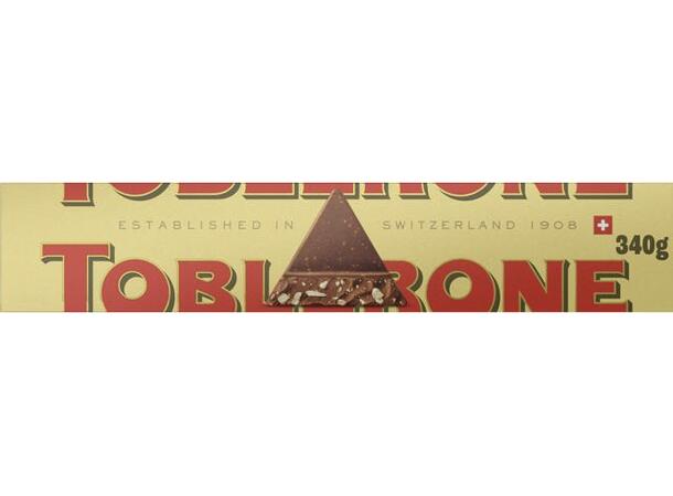 Toblerone Mjölkchoklad 340g 1x10 