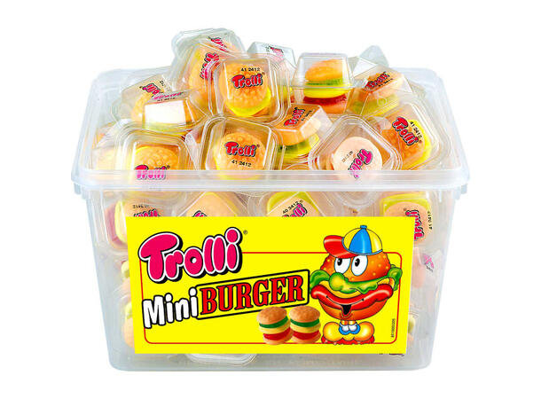 Trolli Mini Burger 0,6kg - 261 kr/kg 