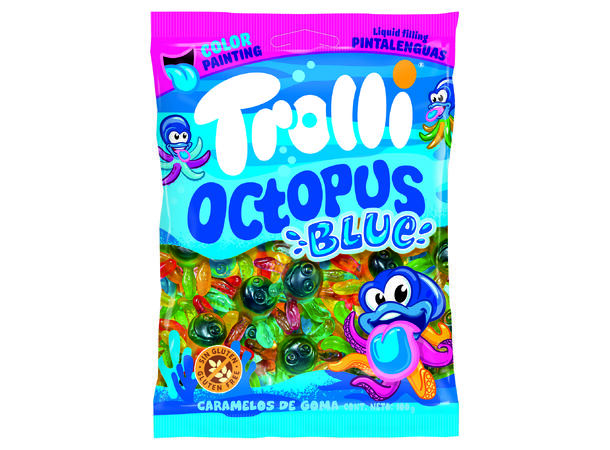 Trolli Octopus Blue 1x12 100g 